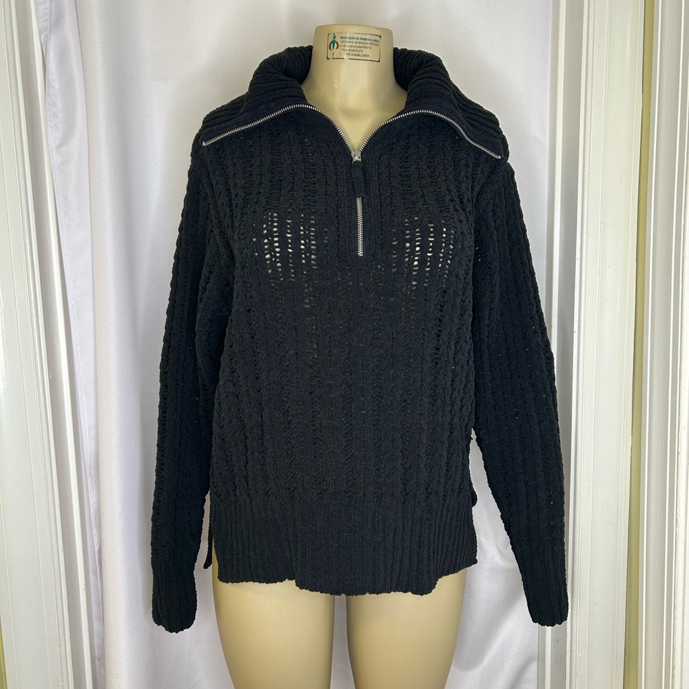 Aerie Cable Car Quarter Zip Sweater